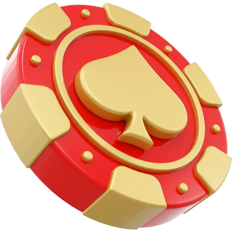 red poker chip